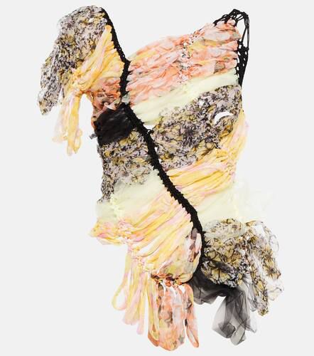 Crochet silk-blend top - Dries Van Noten - Modalova