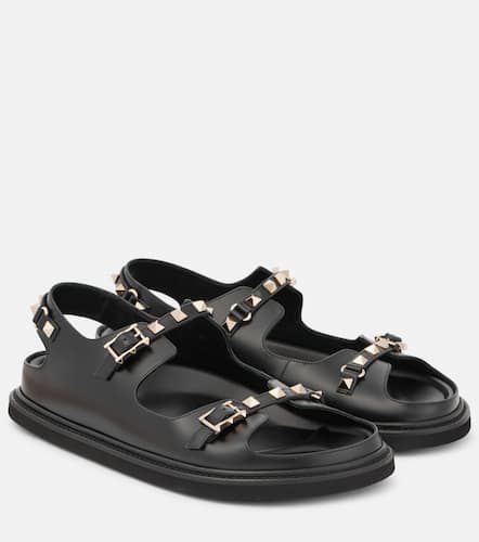 Rockstud leather flat sandals - Valentino Garavani - Modalova