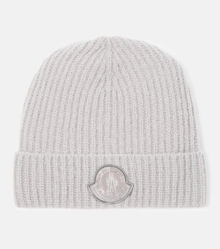 Gorro de mezcla de lana con logo - Moncler - Modalova