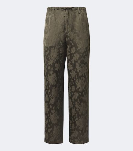 Pantalones rectos de jacquard - Dries Van Noten - Modalova