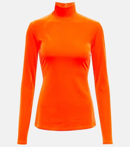 Velvet turtleneck top - Victoria Beckham - Modalova