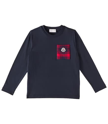 Logo cotton jersey T-shirt - Moncler Enfant - Modalova