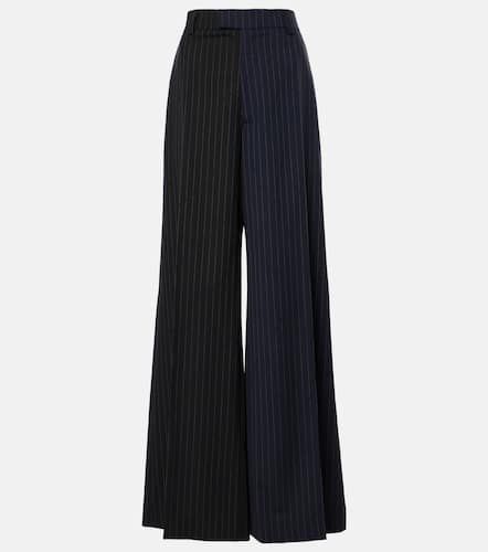 Pantalones anchos de lana a rayas - Vetements - Modalova