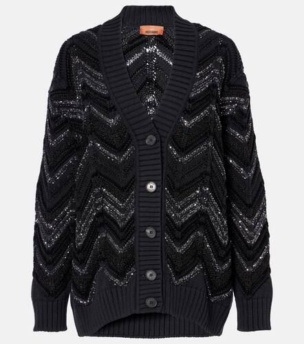 Cardigan a zig-zag con paillettes - Missoni - Modalova