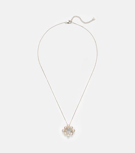 Collana in 14kt con perle e diamanti - Mateo - Modalova