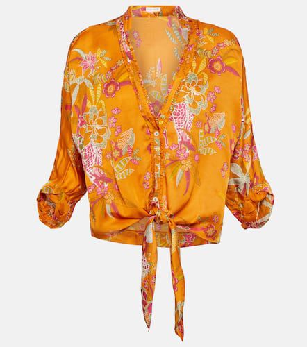 Azia floral cropped shirt - Poupette St Barth - Modalova