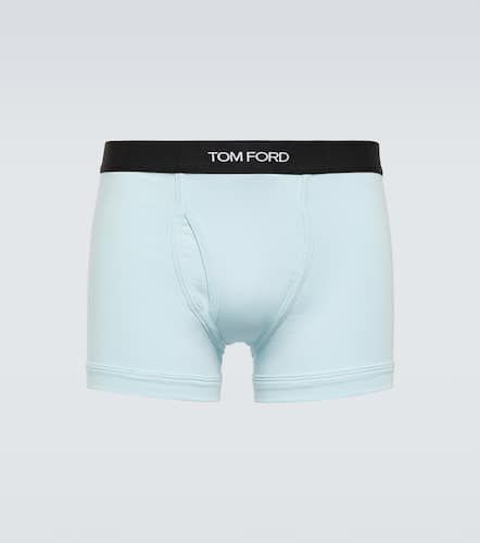 Logo cotton-blend boxer briefs - Tom Ford - Modalova