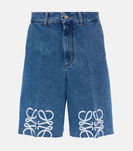 Bermudas de denim con anagrama - Loewe - Modalova