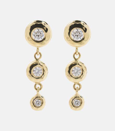 Nesting Gem 18kt drop earrings with diamonds - Octavia Elizabeth - Modalova