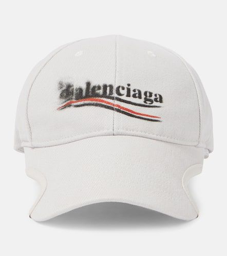 Gorra de dril de algodón con logo - Balenciaga - Modalova