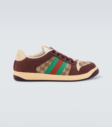 Sneakers Screener in canvas GG e suede - Gucci - Modalova