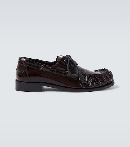 Chaussures bateau en cuir verni - Dries Van Noten - Modalova