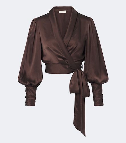 Zimmermann Top envolvente de seda - Zimmermann - Modalova