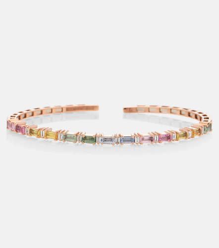 Rainbow Fireworks 18kt rose bracelet with gemstones - Suzanne Kalan - Modalova