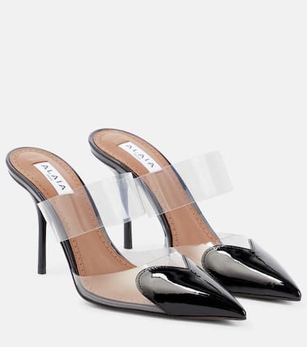 Alaïa Mules Cœur de charol y PVC - Alaia - Modalova