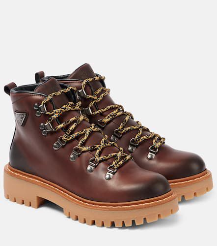 St. Moritz leather lace-up boots - Prada - Modalova