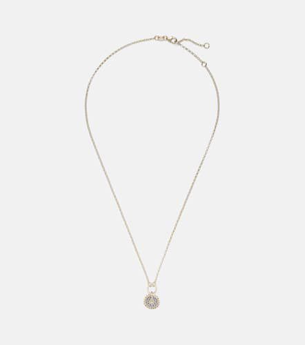 Collana Pave Diamond Disk in 18kt con diamanti - FoundRae - Modalova