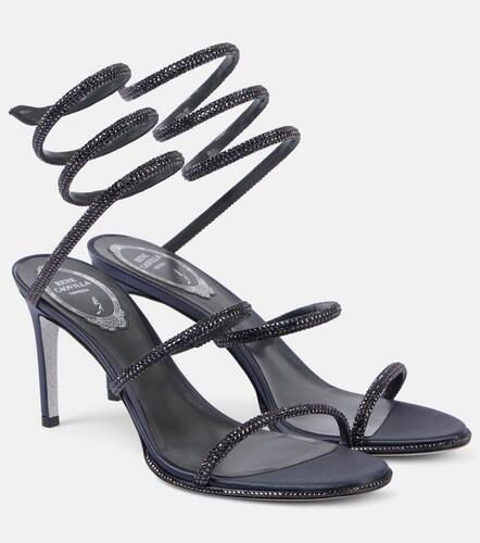 Cleo 80 glitter satin sandals - Rene Caovilla - Modalova