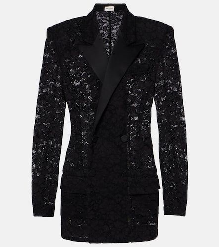 Chaqueta de esmoquin de encaje de guipur - Saint Laurent - Modalova