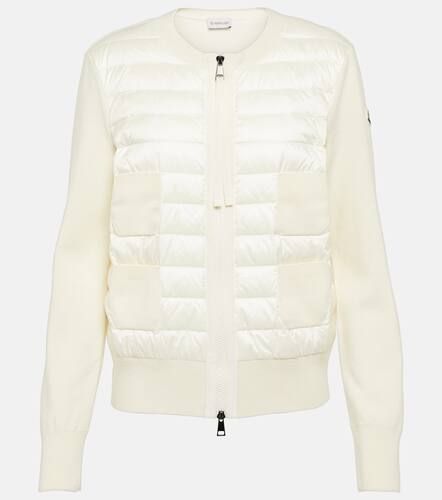 Moncler Down-paneled wool cardigan - Moncler - Modalova