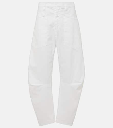 Shon cotton twill barrel-leg pants - Nili Lotan - Modalova