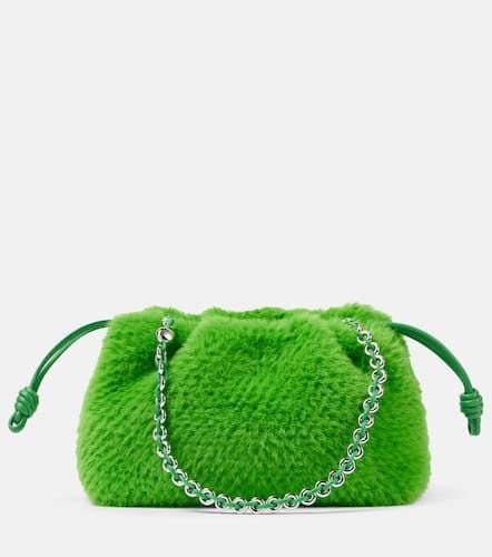 Flamenco Small faux fur clutch - Loewe - Modalova