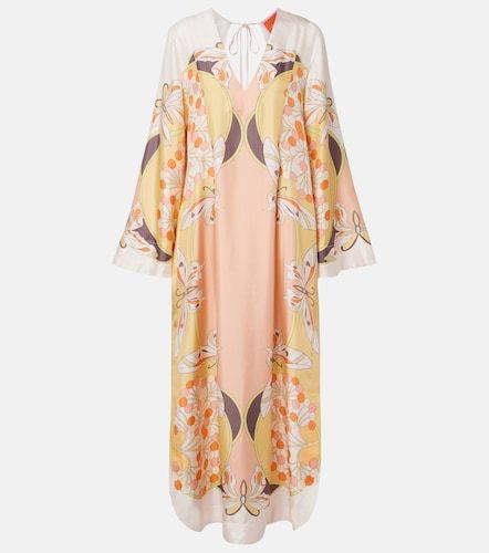 Vestido largo Twin Flame de sarga de seda - La DoubleJ - Modalova