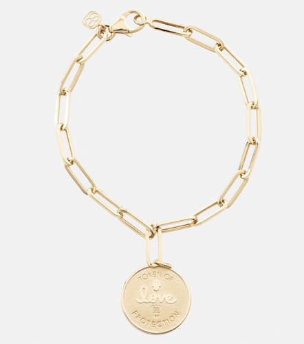 Armband Evil Eye Coin aus 14kt Gelbgold mit Diamanten - Sydney Evan - Modalova