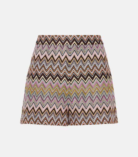 Shorts de tiro alto en zigzag - Missoni - Modalova