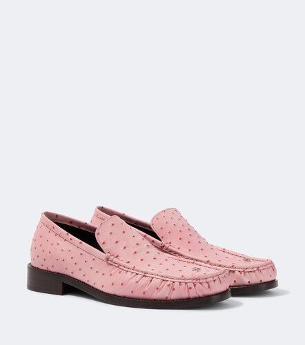 Ostrich-effect leather loafers - Acne Studios - Modalova