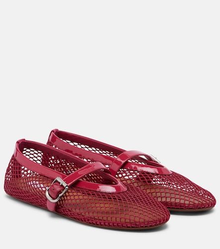 Alaïa Bailarinas de red con piel - Alaia - Modalova