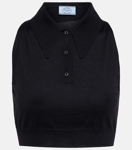 Prada Cashmere and silk crop top - Prada - Modalova