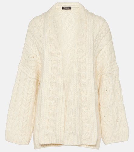 Cable-knit cashmere and mohair cardigan - Loro Piana - Modalova