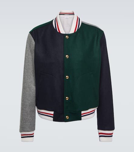 Virgin wool varsity jacket - Thom Browne - Modalova