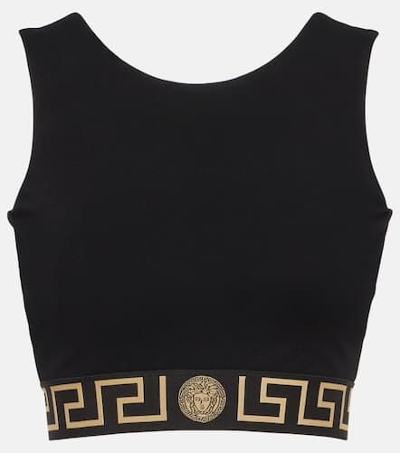 Versace Cropped-Top Greca Border - Versace - Modalova