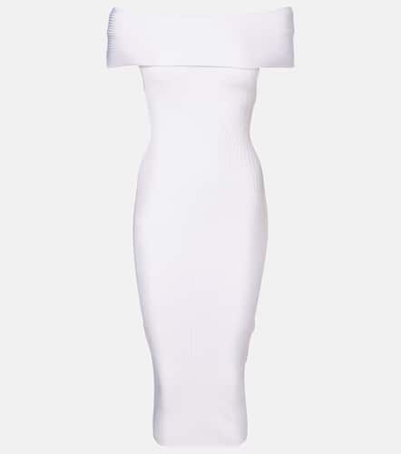 Mugler Abito midi in maglia a coste - Mugler - Modalova