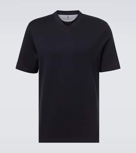 Cotton jersey T-shirt - Brunello Cucinelli - Modalova