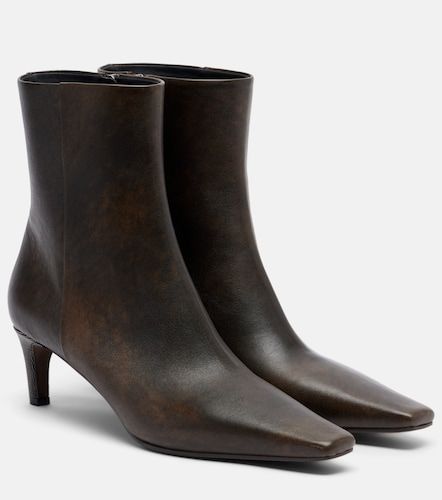 Monili leather ankle boots - Brunello Cucinelli - Modalova