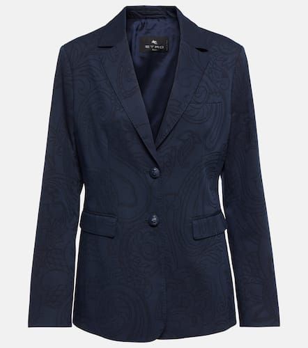 Paisley jacquard cotton-blend blazer - Etro - Modalova