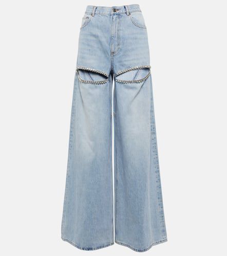Jeans anchos de tiro alto adornados - Area - Modalova