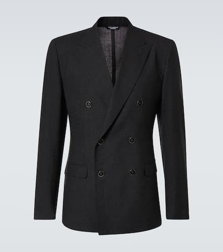 Blazer da abito doppiopetto in lana - Dolce&Gabbana - Modalova