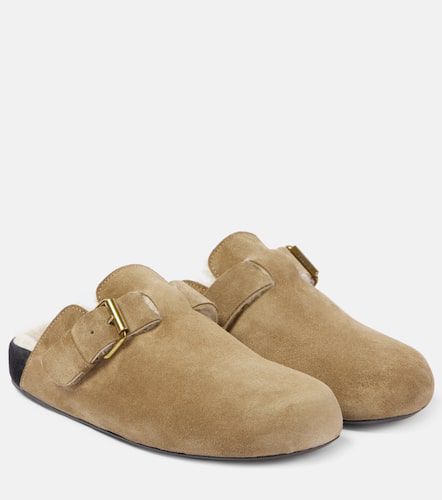 Mirvin shearling-lined suede clogs - Isabel Marant - Modalova