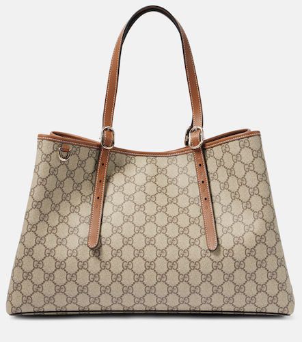 Shopper GG Medium aus Canvas mit Leder - Gucci - Modalova