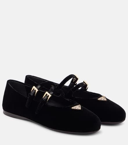 Prada Mary-Jane-Ballerinas aus Samt - Prada - Modalova