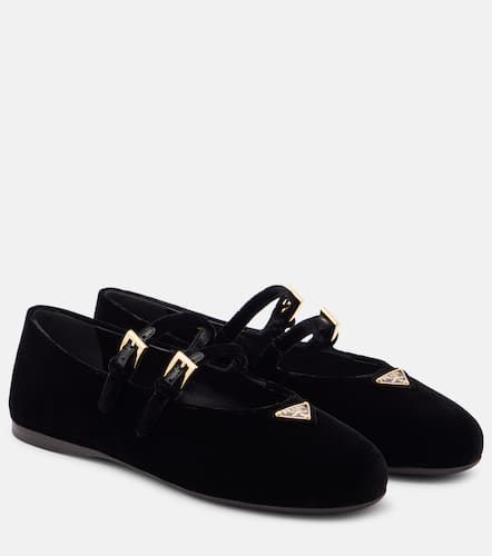 Prada Velvet Mary Jane flats - Prada - Modalova