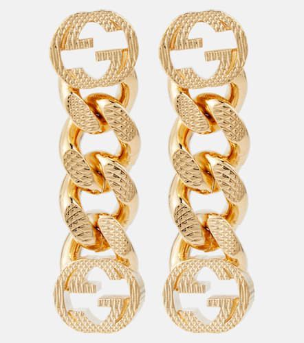 Pendientes Interlocking G de cadena - Gucci - Modalova