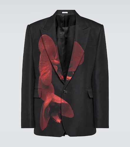 Floral cotton-blend blazer - Alexander McQueen - Modalova