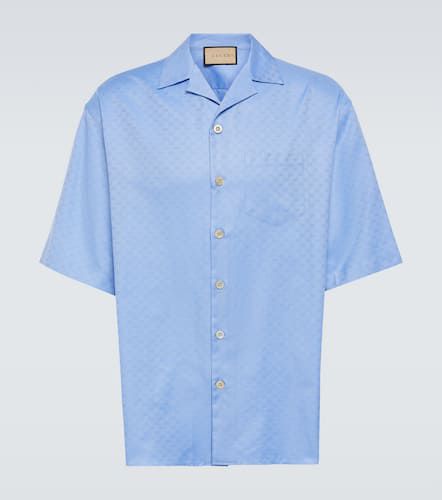 Mini GG cotton jacquard Oxford shirt - Gucci - Modalova
