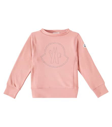 Sudadera de jersey de algodón adornada - Moncler Enfant - Modalova