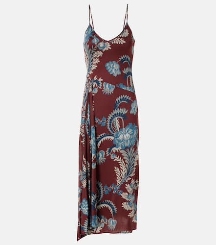 Etro Vestido midi de satén floral - Etro - Modalova